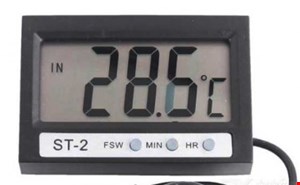 ترمومتر دیجیتال دو سنسوره به همراه ساعت