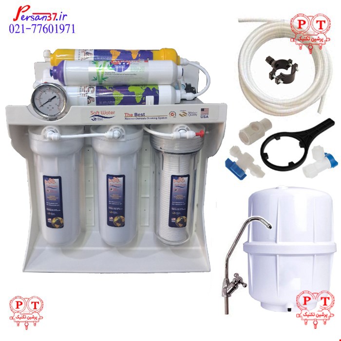 دستگاه تصفیه اب 8 مرحله سافت واتر با مخزن
